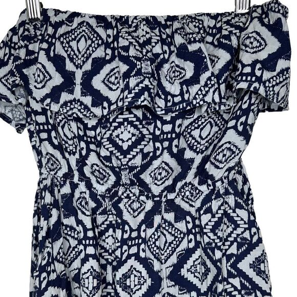 Charlotte Russe Blue and White Mini Dress - Picture 4 of 9